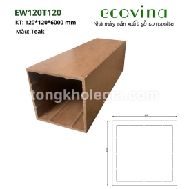 Cột giàn hoa ECOVINA EW120T120 Teak/120x120x6000MM 