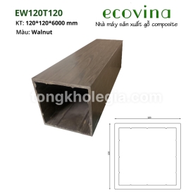 Cột giàn hoa ECOVINA EW120T120 Walnut/120x120x6000MM 
